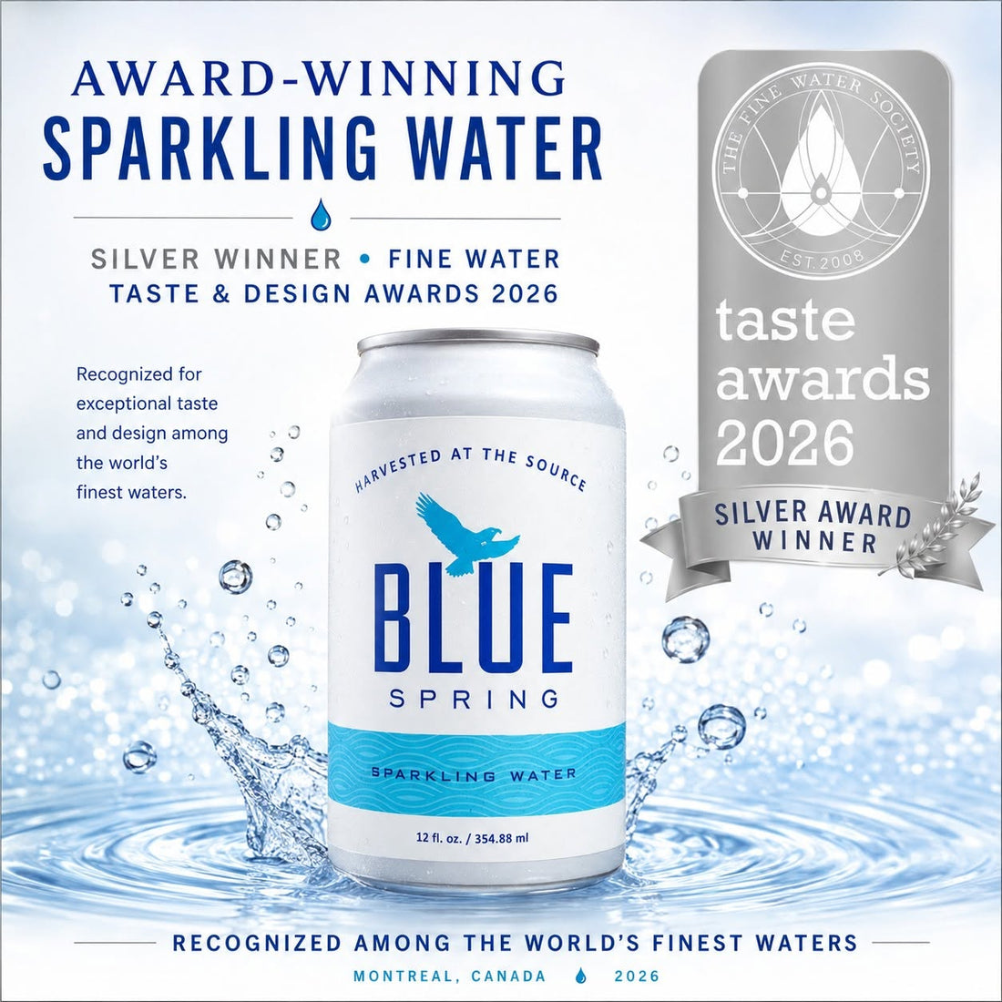 Blue Spring is Award Winning Water 