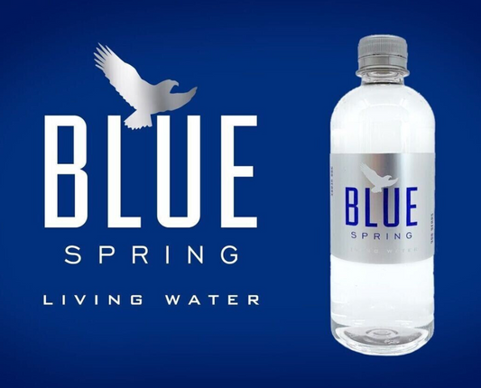 Spring water journey from natural source to bottle